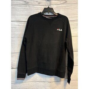 Fila Mens Black Crewneck Sweatshirt Size S